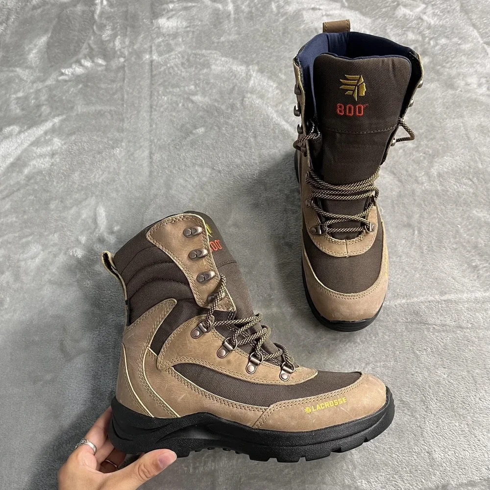LaCrosse Boots Womens Size 8.5 Brown Clear Shot 800G Waterproof Insulated Snow